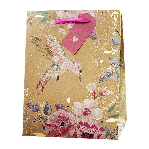 Paper Trendz Gift Bag, Large - Hummingbird