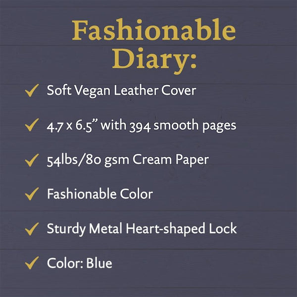 Victoria's Journals 5-Year Undated Planner - Grey Blue