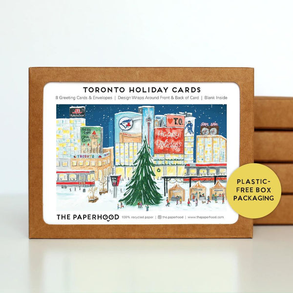 The Paperhood Toronto Boxed Holiday Cards 8pk Yonge/Dundas Square