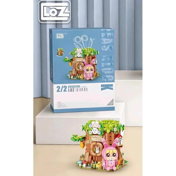 LOZ Mini Block Kit Pen Holder - Bunny House