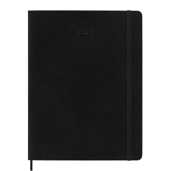 Moleskine 2025 Agenda - Weekly, XL Softcover, Black