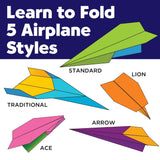 Creativity for Kids Stunt Squadron - Neon Glow Paper Airplanes