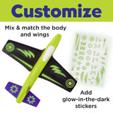 Creativity for Kids Stunt Squadron - Glow in the Fark Foam Fliers