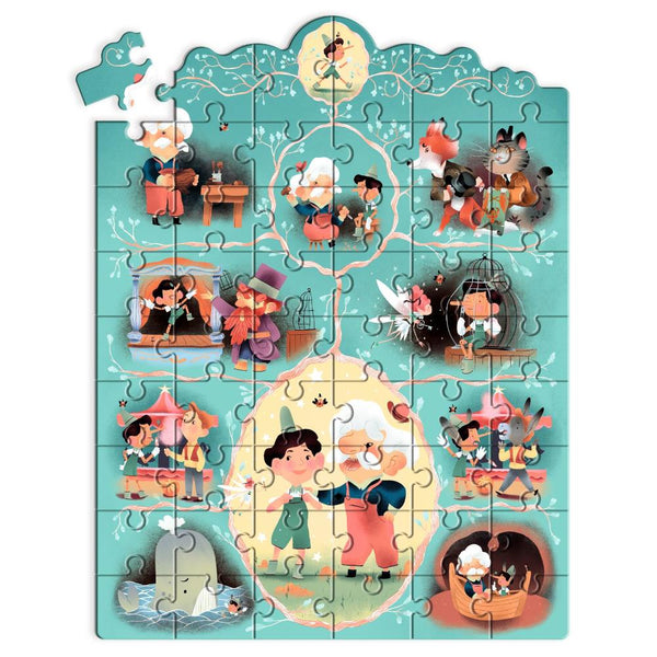 Djeco 54pc Story Puzzle - Pinocchio