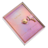 Victoria's Journals Heart Lock Diary - Hush Hush Metallic Lilac