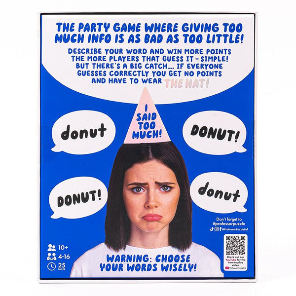 Professor Puzzle Too Much Info Card Game