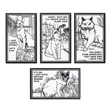 Brass Monkey Magic Velvet Colouring Set - Moody Cats