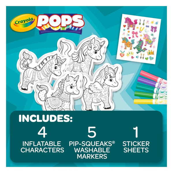 Crayola POPS 3D Inflatable Characters Activity Set - Unicorns