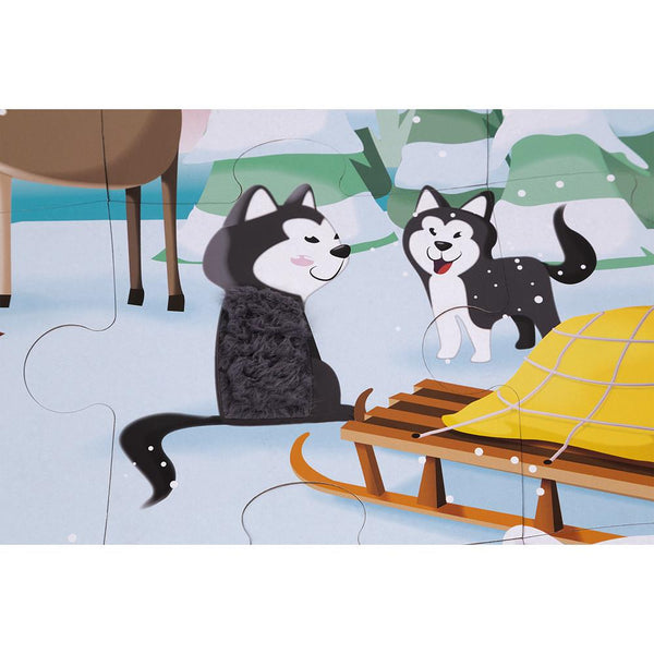 Janod 20pc Tactile Puzzle - Life On the Ice