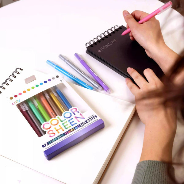 Ooly Color Sheen Metallic Coloured Gel Pens 12pk