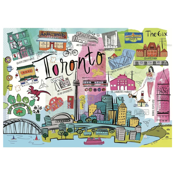 Pierre Belvedere 1000pc Puzzle - Toronto Graphic Icons