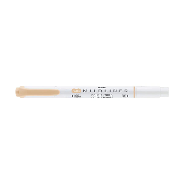 Zebra Mildliner Double-Ended Highlighters BEIGE