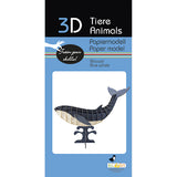Fridolin 3D Animals Paper Model - Blue Whale