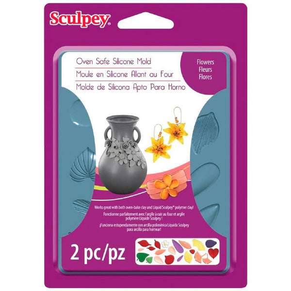 Sculpey Bakeable Silicone Mold - Flowers