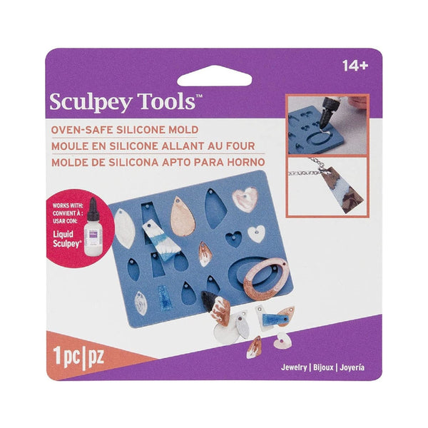 SCULPEY Bakeable Silicone Mold - Jewelry
