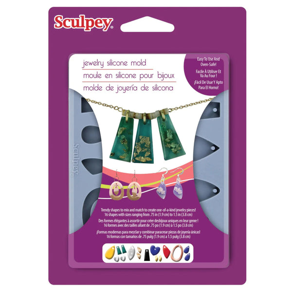 SCULPEY Bakeable Silicone Mold - Jewelry