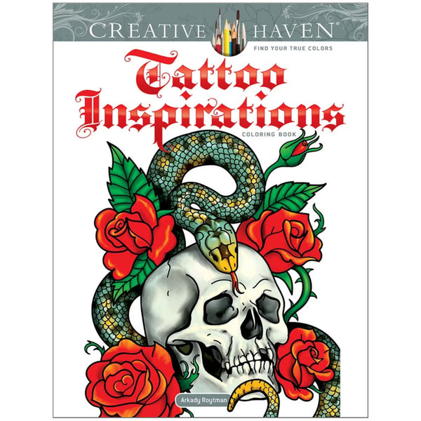 Creative Haven Colouring Book - Tattoo Inspirations