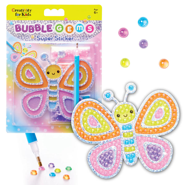 Creativity for Kids Bubble Gems Super Sticker Butterfly