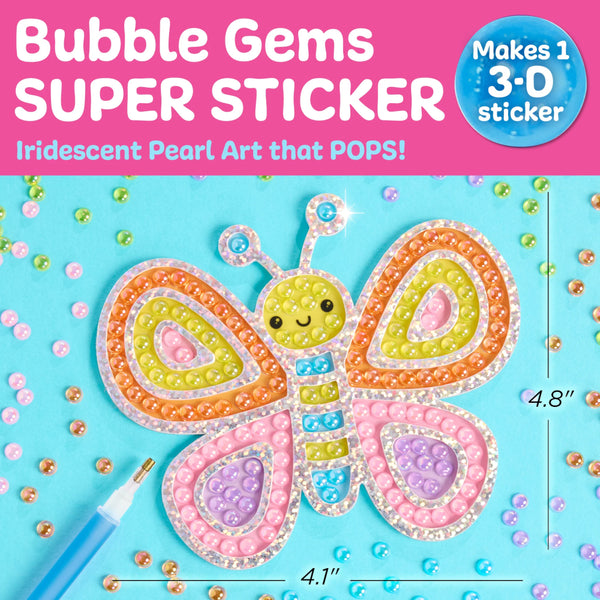 Creativity for Kids Bubble Gems Super Sticker Butterfly