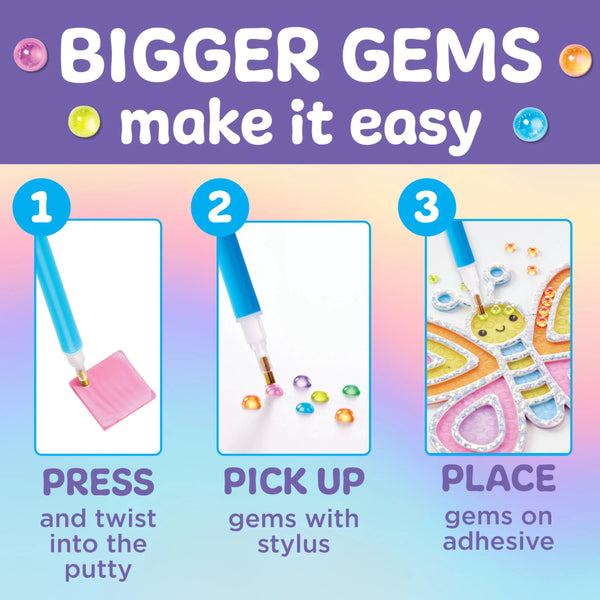 Creativity for Kids Bubble Gems Super Sticker Butterfly