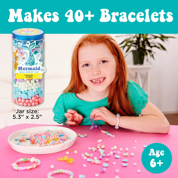Creativity for Kids Bead Jewelry Jar - Mermaid