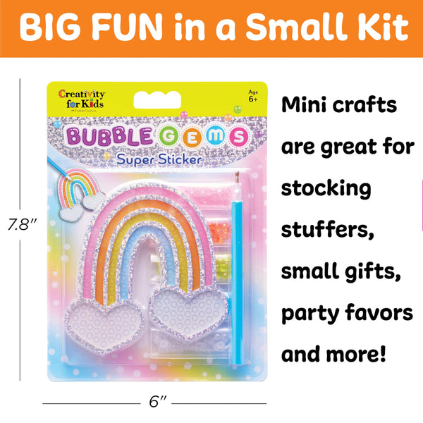 Creativity for Kids Bubble Gems Super Sticker Rainbow