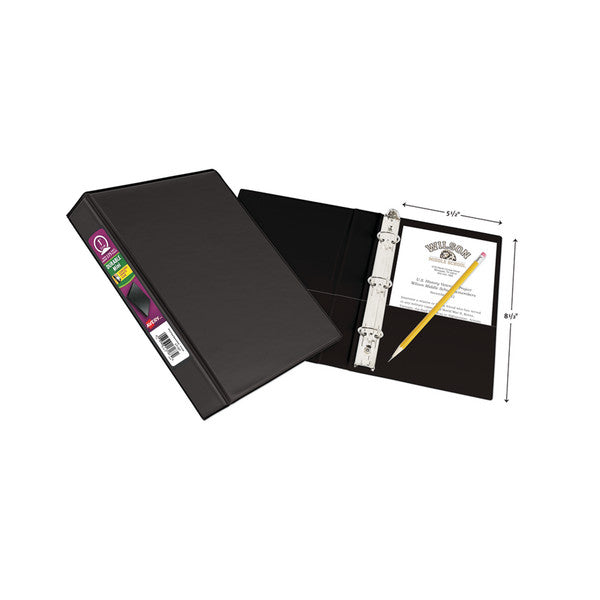 Avery Mini Durable View Binder 5.5" x 8.5" Black