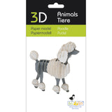 Fridolin 3D Animals Paper Model - Poodle