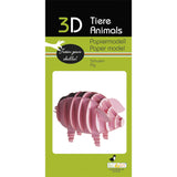 Fridolin 3D Animals Paper Model - Pig