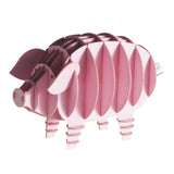 Fridolin 3D Animals Paper Model - Pig