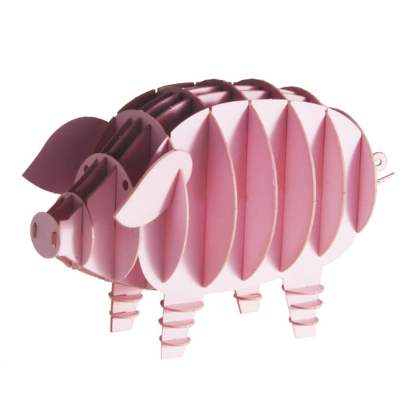 Fridolin 3D Animals Paper Model - Pig