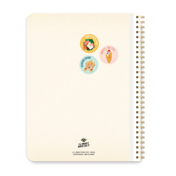 I'll Know It When I See It Ruled Notebook - "Scratch 'n Sniff" Asian Foods