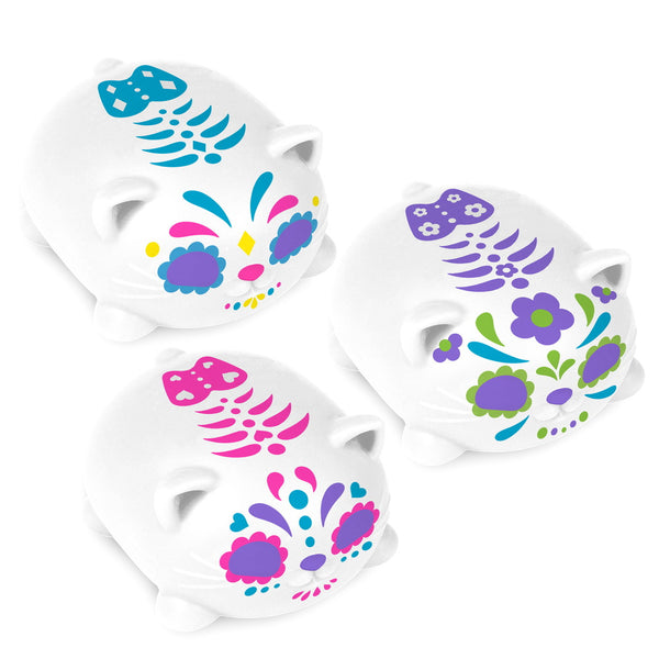 Schylling NeeDoh Sugar Skull Cat, Assorted