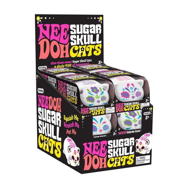 Schylling NeeDoh Sugar Skull Cat, Assorted