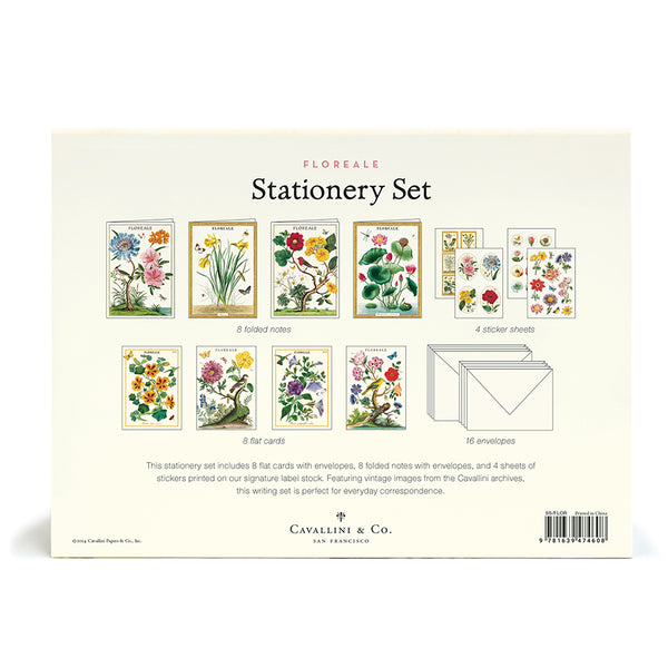 Cavallini Stationery Set - Floreale