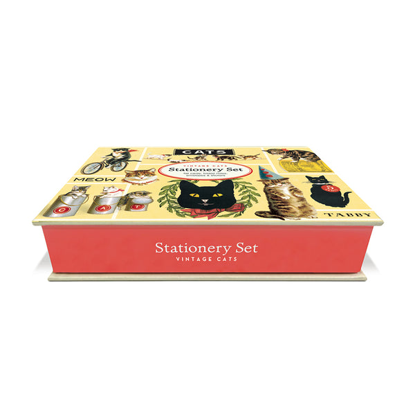 Cavallini Stationery Set - Vintage Cats