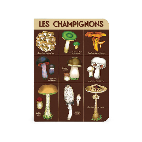 Cavallini Mini Notebook Set 3pk - Mushrooms, Mixed Paper