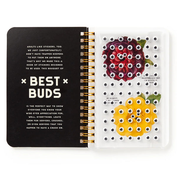 Brass Monkey Sticker Book - Best Buds Googly Flowers