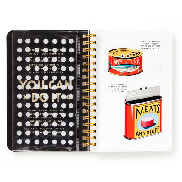 Brass Monkey Sticker Book - You Can Do It Googly Cans