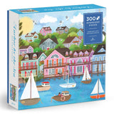 Galison 300pc Puzzle, Oversized Pieces - Joy Laforme Harbor by the Sea
