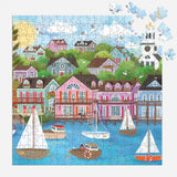 Galison 300pc Puzzle, Oversized Pieces - Joy Laforme Harbor by the Sea