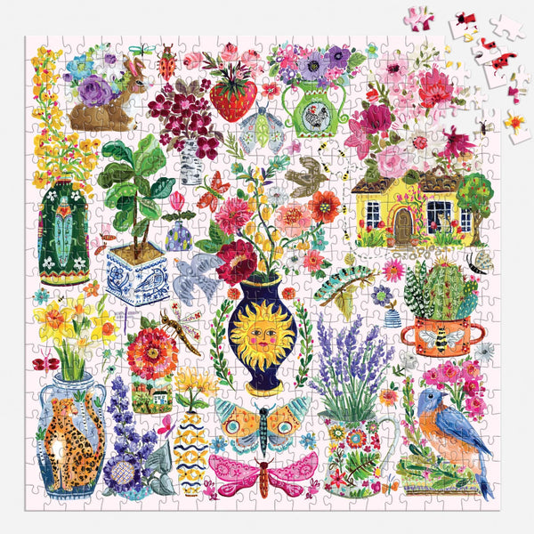 Galison 500pc Puzzle - Buzzy Bouquets