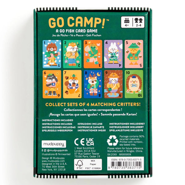 Mudpuppy Go Fish Card Game - Go Camp!