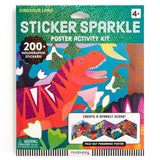 Mudpuppy Dinosaur Land Sticker Sparkle Poster Activity Kit