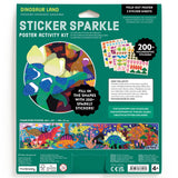 Mudpuppy Dinosaur Land Sticker Sparkle Poster Activity Kit