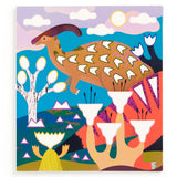 Mudpuppy Dinosaur Land Sticker Sparkle Poster Activity Kit