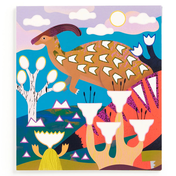 Mudpuppy Dinosaur Land Sticker Sparkle Poster Activity Kit
