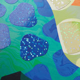 Mudpuppy Dinosaur Land Sticker Sparkle Poster Activity Kit
