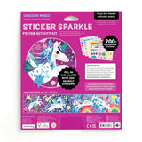 Mudpuppy Sticker Sparkle Poster Activity Kit - Unicorn Magic
