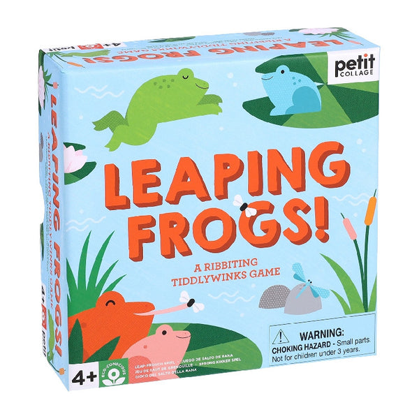 Petit Collage Leaping Frogs! Tiddlywinks Board Game